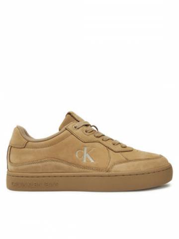 Calvin Klein Jeans Снікерcи Classic Cupsole Wave Mg Cs YM0YM01256 Бежевий Calvin Klein Jeans Снікерcи Classic Cupsole Wave Mg Cs YM0YM01256 Бежевий