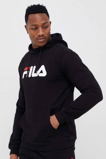 Кофта Fila цвет чёрный с капюшоном с принтом Кофта Fila цвет чёрный с капюшоном с принтом