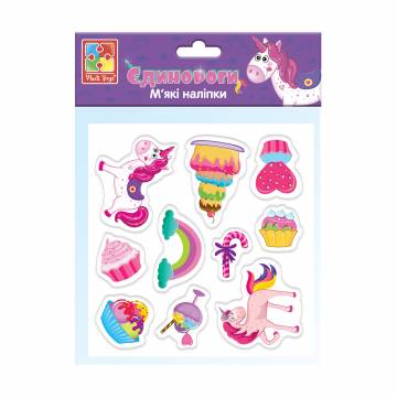 Набор для творчества Vladi Toys Мягкие наклейки Единороги, 10 шт, от 3 лет (VT4210-04) Набор для творчества Vladi Toys Мягкие наклейки Единороги, 10 шт, от 3 лет (VT4210-04)