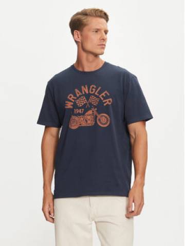 Wrangler Футболка Americana 112357436 Cиній Regular Fit Wrangler Футболка Americana 112357436 Cиній Regular Fit