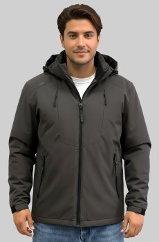 Куртка демисезонная в коричневом цвете  SB-26309-record-brown