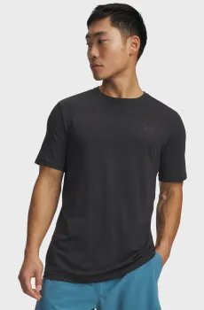 Мужская темно-серая футболка UA Vanish Elite Smls SS Camo-BLK Серый XL Under Armour 6010589-008