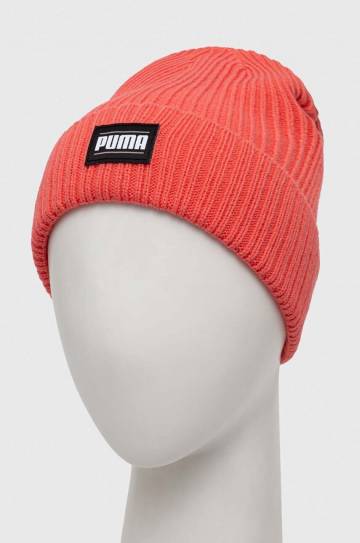 Шапка Puma цвет розовый из тонкого трикотажа Шапка Puma цвет розовый из тонкого трикотажа