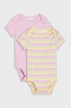 Бавовняні боді, 2 шт. - світло-жовтий