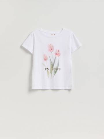 Reserved - Футболка з принтом - білий - WU155-00X Reserved - Футболка з принтом - білий - WU155-00X