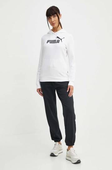 Кофта Puma женская цвет белый с капюшоном с принтом Кофта Puma женская цвет белый с капюшоном с принтом