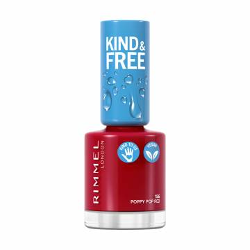Лак для ногтей Rimmel Kind & Free 156 Poppy Pop Red, 8 мл Лак для ногтей Rimmel Kind & Free 156 Poppy Pop Red, 8 мл