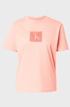 Женская коралловая футболка CLASSIC FIT MONOGRAM Коралловый XS Calvin Klein Jeans LV047F819G