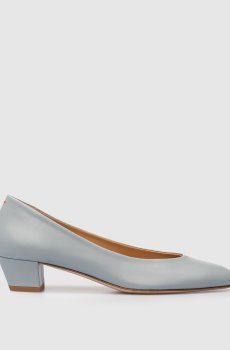 Голубые кожаные туфли Helia