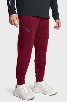 Мужские бордовые спортивные брюки UA Unstoppable Flc Jgr EU Бордовый M Under Armour 1389353-625