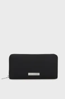 Женский черный кошелек ikon pebble Черный ONESIZE Karl Lagerfeld B3W32029