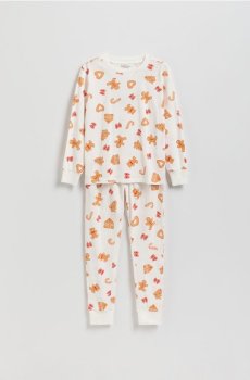 Reserved - Святкова піжама - кремовий - 678HD-01X