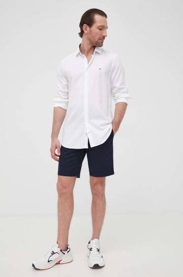 Шорты Tommy Hilfiger Brooklyn 1985 мужские цвет синий Шорты Tommy Hilfiger Brooklyn 1985 мужские цвет синий
