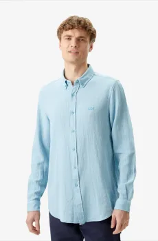 Мужская голубая рубашка Голубой 41 Lacoste CH0434IY3