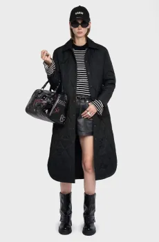 Женская черная куртка Kina Черный XS ZADIG&VOLTAIRE WWOW01683_BLACK