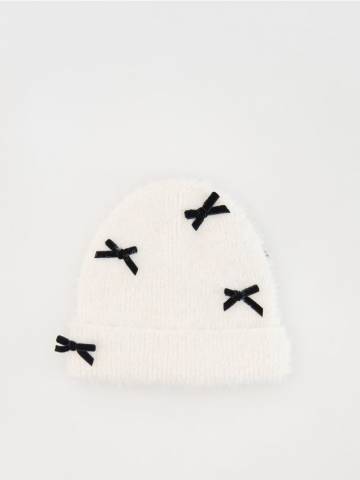 Reserved - GIRLS` CAP - кремовий - 260DC-01X Reserved - GIRLS` CAP - кремовий - 260DC-01X