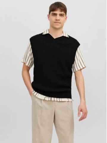 Jack&Jones Светр Rib 12241167 Чорний Regular Fit Jack&Jones Светр Rib 12241167 Чорний Regular Fit