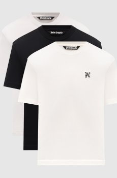 Набор футболок с вышивкой логотипа монограммы