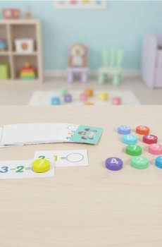 Навчальний набір для вивчення лічби - різнобарвний