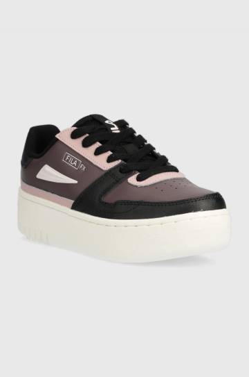 Кожаные кроссовки Fila FXVENTUNO PLATFORM цвет фиолетовый Кожаные кроссовки Fila FXVENTUNO PLATFORM цвет фиолетовый
