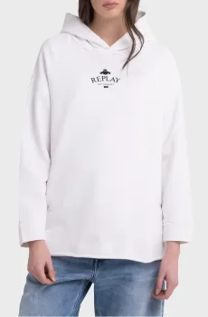 Женское белое худи Белый XS Replay W3052 .000.23158HG