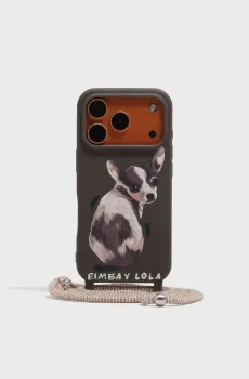 Женский темно-коричневый чехол для iPhone 17 Pro Max Коричневый ONESIZE Bimba Y Lola 261BAFT18.34640