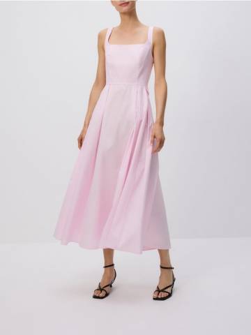 Reserved - Бавовняна мідісукня - рожевий - 061GG-30X Reserved - Бавовняна мідісукня - рожевий - 061GG-30X