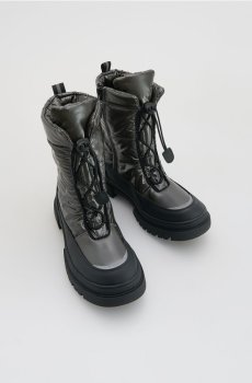 Reserved - Утеплені зимові черевики на шнурівці - чорний - 075HH-99X