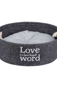 Лежак для собак Trixie Lian с ручками, серый, 37 см (38395)