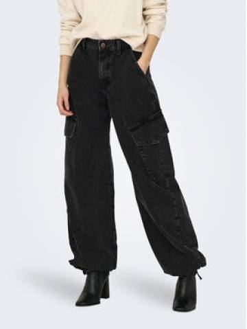 ONLY Джинси 15297358 Чорний Loose Fit ONLY Джинси 15297358 Чорний Loose Fit