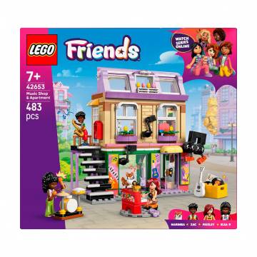 Конструктор LEGO Friends Музыкальная лавка и квартира, 483 детали, от 7 лет (42653) Конструктор LEGO Friends Музыкальная лавка и квартира, 483 детали, от 7 лет (42653)