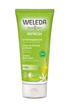 Освежающий крем-гель для душа Weleda Citrus Сreamy Body Wash Цитрусовый, 200 мл