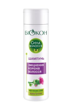 Шампунь для волос Біокон Сила волос, для укрепления корней, 215 мл
