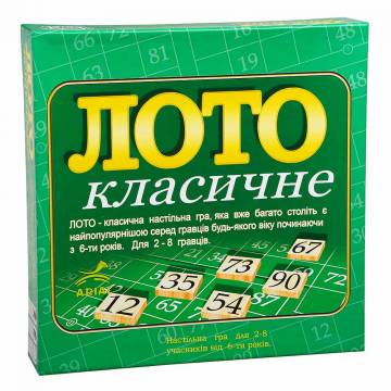 Настільна гра Arial Лото класичне (4820059910046) Настільна гра Arial Лото класичне (4820059910046)