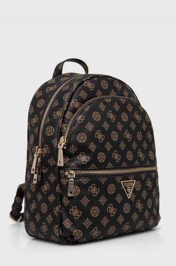 Рюкзак Guess MANHATTAN женский цвет чёрный маленький узорный HWPG69 94330 Рюкзак Guess MANHATTAN женский цвет чёрный маленький узорный HWPG69 94330