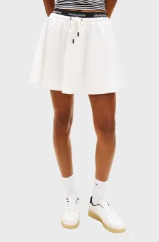 Женская белая юбка TJW WAISTBAND POPLIN SKIRT Белый L Tommy Jeans DW0DW22299