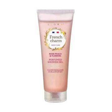 Парфюмированный гель для душа Liora French Charm Rose Peach & Flowers, 260 мл Парфюмированный гель для душа Liora French Charm Rose Peach & Flowers, 260 мл