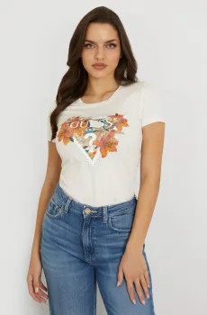 Женская белая футболка Белый S Guess W4GI62.J1314;G012