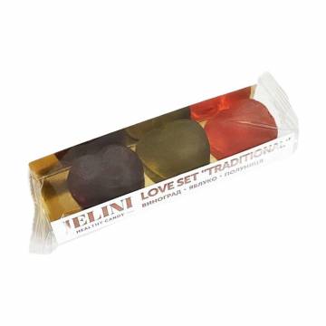 Набор мармелада JELINI Love Set Traditional (со вкусом винограда, 30 г + со вкусом яблока, 30 г + со вкусом клубники, 30 г) Набор мармелада JELINI Love Set Traditional (со вкусом винограда, 30 г + со вкусом яблока, 30 г + со вкусом клубники, 30 г)