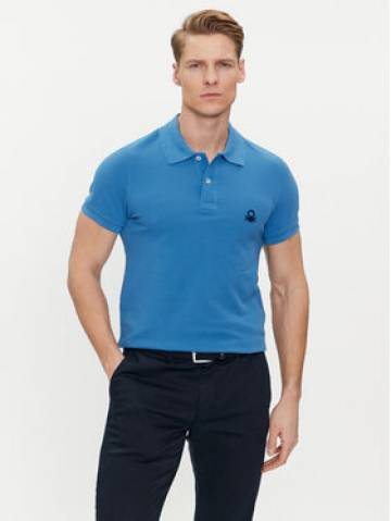 United Colors Of Benetton Поло 3089J3178 Голубий Regular Fit United Colors Of Benetton Поло 3089J3178 Голубий Regular Fit
