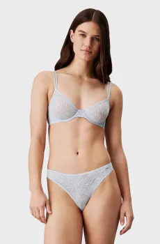 Женские голубые трусики THONG Голубой XS Calvin Klein 000QF6878E