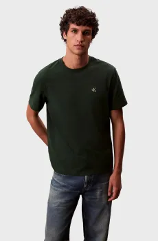 Мужская темно-зеленая футболка SS EASY Зеленый L Calvin Klein Jeans LV04RC275G