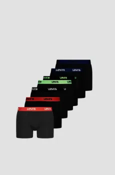 Мужские черные боксеры (7 шт) Черный M Levi’s® 701225625;001