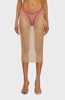 Женская бежевая юбка O-LYLA Бежевый XS Diesel A13588 0LKAM