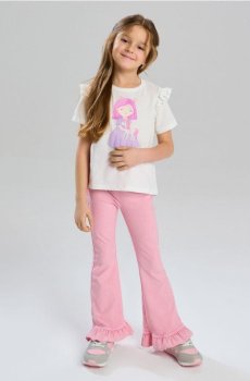 Легінси-кльош - рожевий