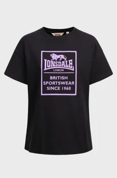 Женская черная футболка RAMSCRAIGS Черный XL Lonsdale 117256