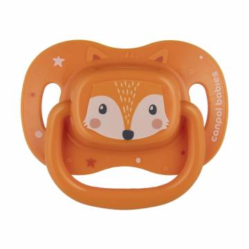 Пустышка Canpol Babies Cute Animals силиконовая, симметричная, оранжевая, от 18 месяцев, 1 шт (34/926_ora) Пустышка Canpol Babies Cute Animals силиконовая, симметричная, оранжевая, от 18 месяцев, 1 шт (34/926_ora)