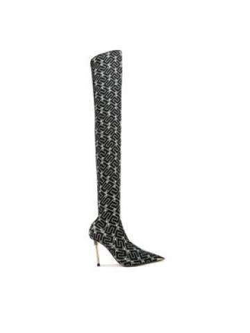 Elisabetta Franchi Ботфорти SA-33L-36E2 Чорний Elisabetta Franchi Ботфорти SA-33L-36E2 Чорний