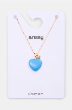 Намисто з підвісками у формі серця - золотий