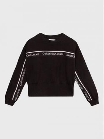 Calvin Klein Jeans Светр Logo Tape IG0IG01847 Чорний Regular Fit Calvin Klein Jeans Светр Logo Tape IG0IG01847 Чорний Regular Fit